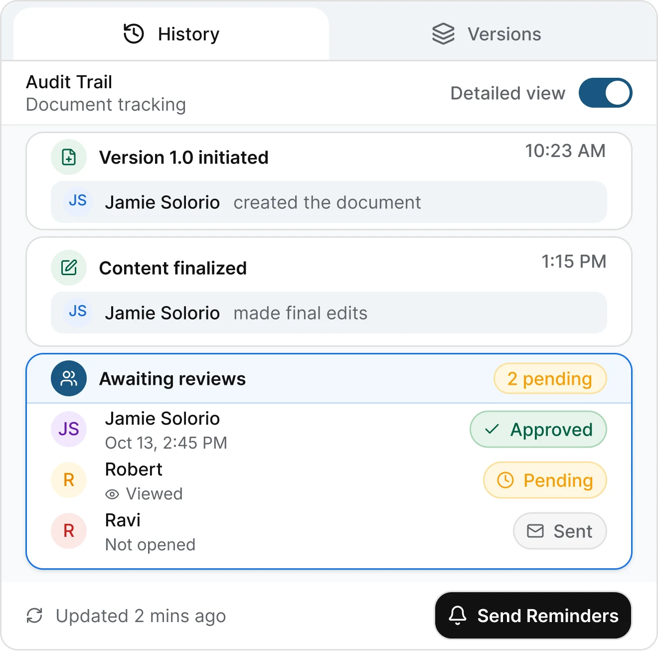 'AI contract generator step 4 - Track every signature and export with ease'